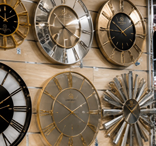 Gold Roman Numeral Wall Clock