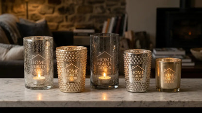 Mercury Glass Candle Holder